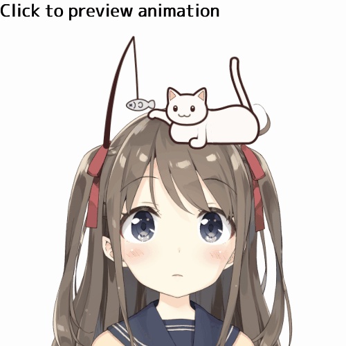 【Live2DItem】猫パンチしてくれる猫 A cat playfully swatting with its paw【VTS】