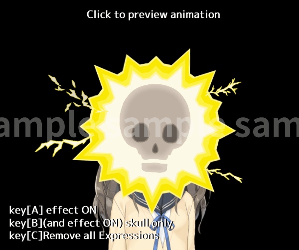 【Live2D ITEM】electric shock 感電エフェクト【VTS】