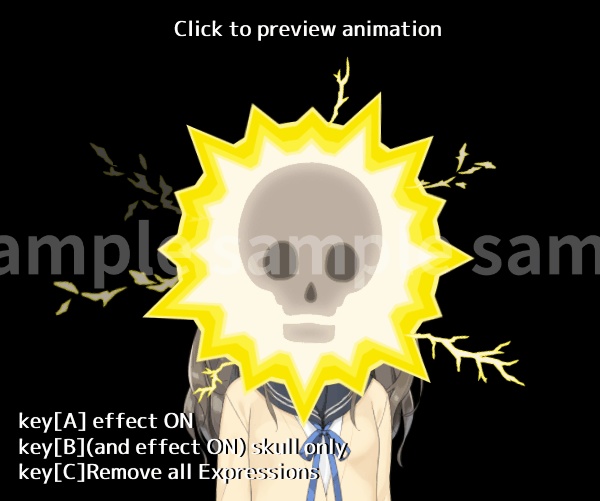 【Live2D ITEM】electric shock 感電エフェクト【VTS】