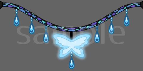 【APNG・無料版あり】蝶の釣り下げライト【色違いセット・ループ素材・横並び可能】