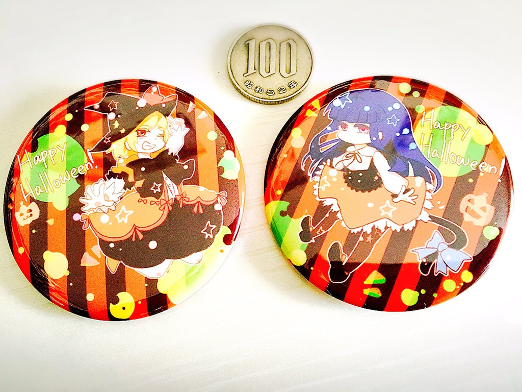 57mm缶バッチセット 甘辛ビター Booth