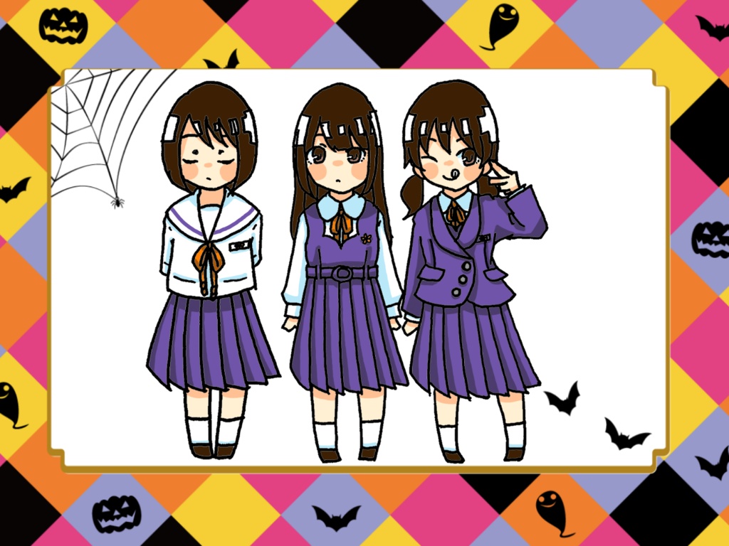 【シール】ぼくの考えた令和女学院制服 ハロウィンver.