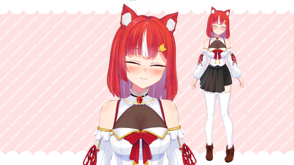 【汎用モデル】赤ねこちゃん