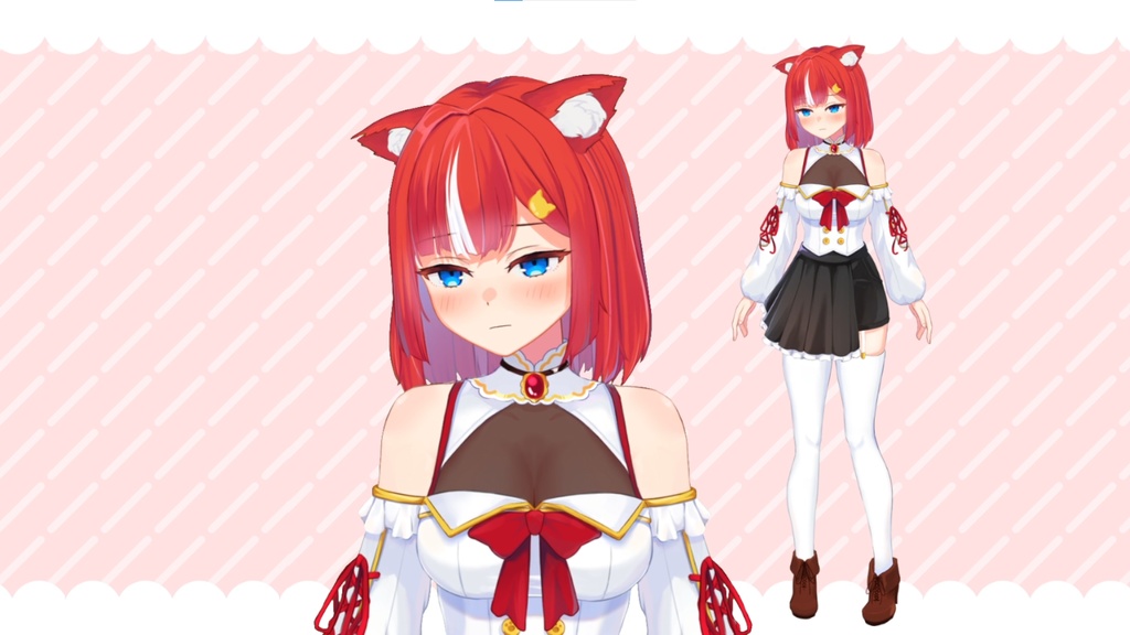 【汎用モデル】赤ねこちゃん