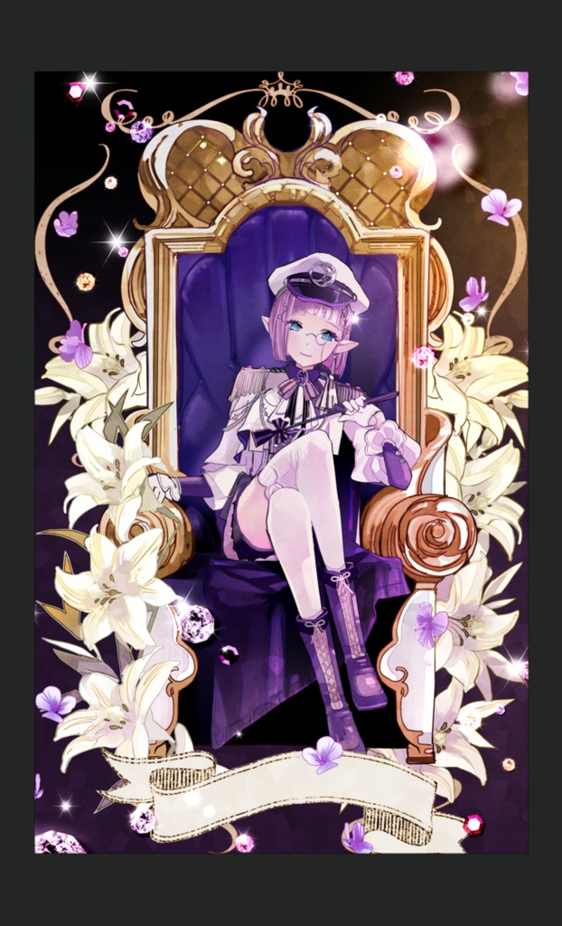 【受注生産】紫月星蘭２周年記念新衣装タペストリー