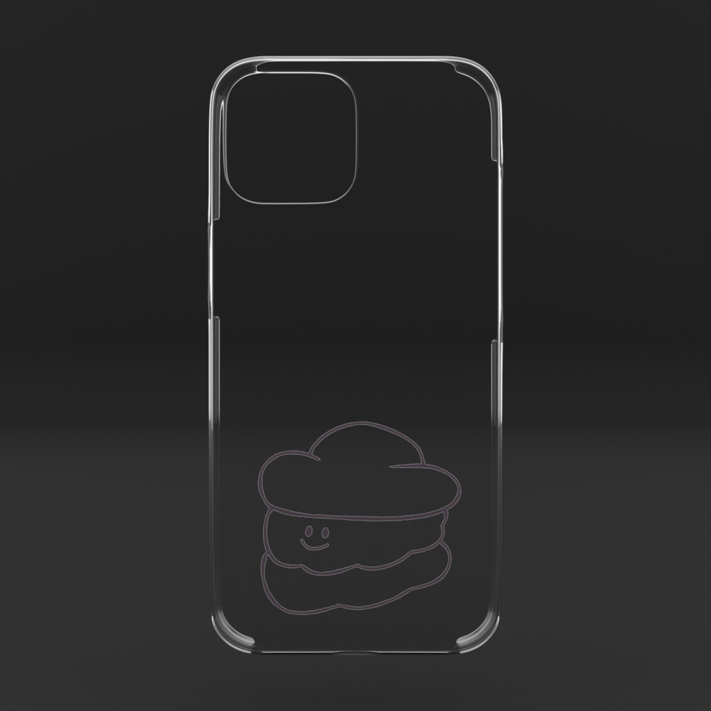 iPhoneケース(シュークリーム)