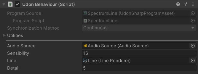 VRChat Prefabs - Udon Spectrum Line