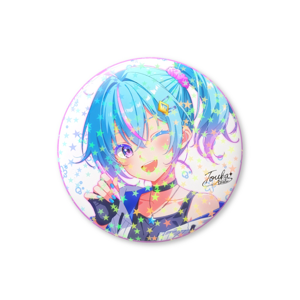 あさばちゃんホログラム缶バッジ