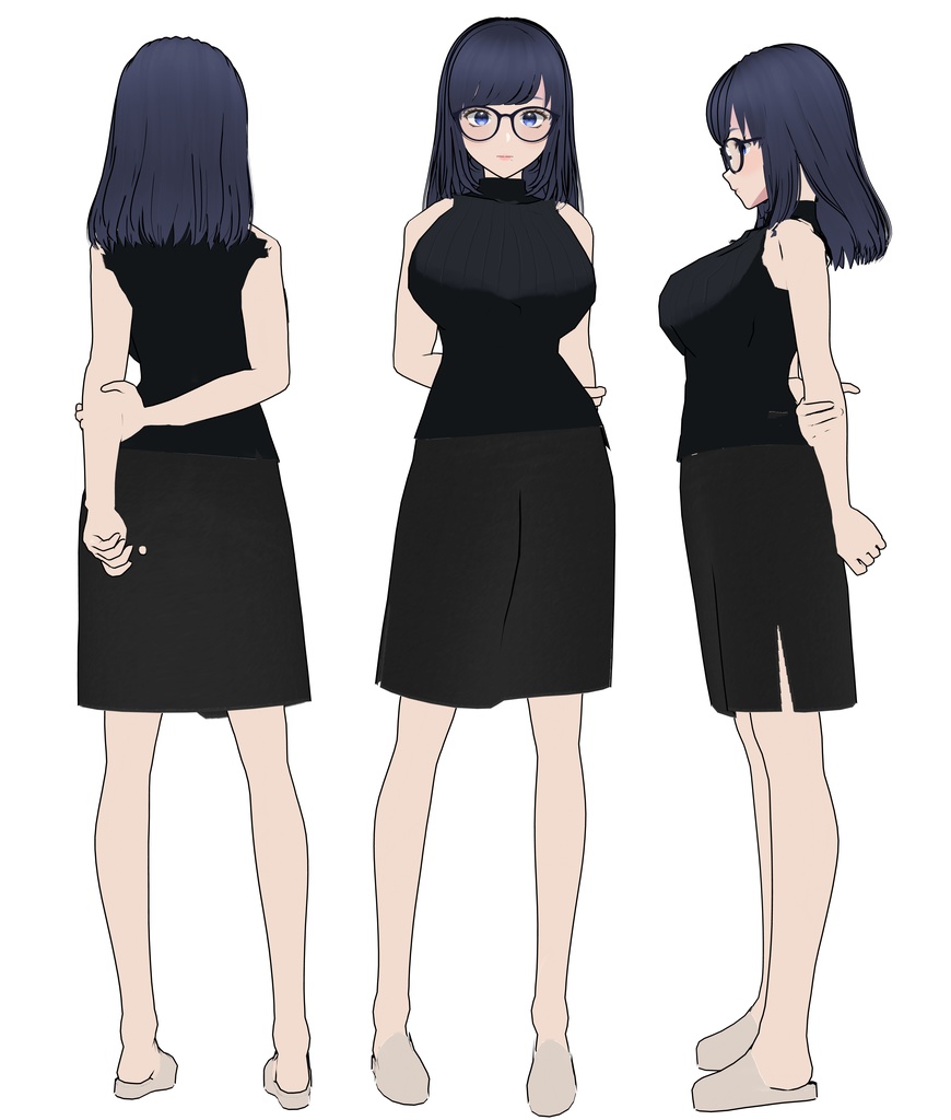 ママモデル(VRoid・Clipstudio) - inusabure - 3/3