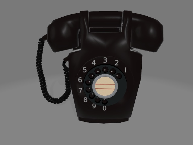 壁掛けレトロ電話