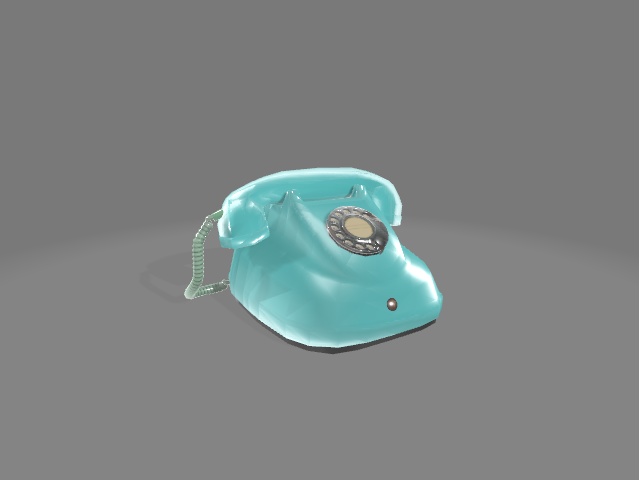 レトロ ダイアル式電話