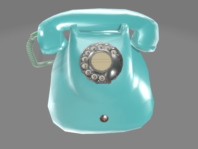 レトロ ダイアル式電話