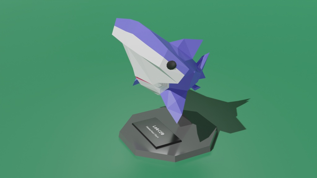 【卓上さめシリーズ】5種類セット ローポリ3Dモデル