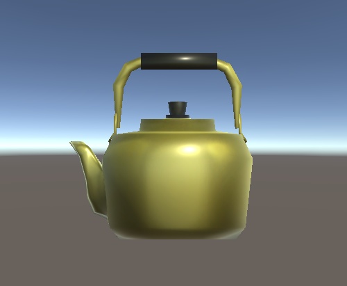 【無料】やかん ローポリ3Dデータ