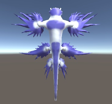 アオミノウミウシ 「ブルードラゴン」 3Dモデル