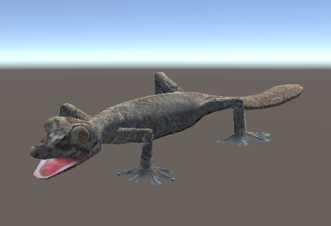 フランジヘラオヤモリ 3D モデル