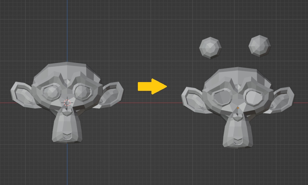 【無料】シンプル メッシュ分離 Blenderアドオン