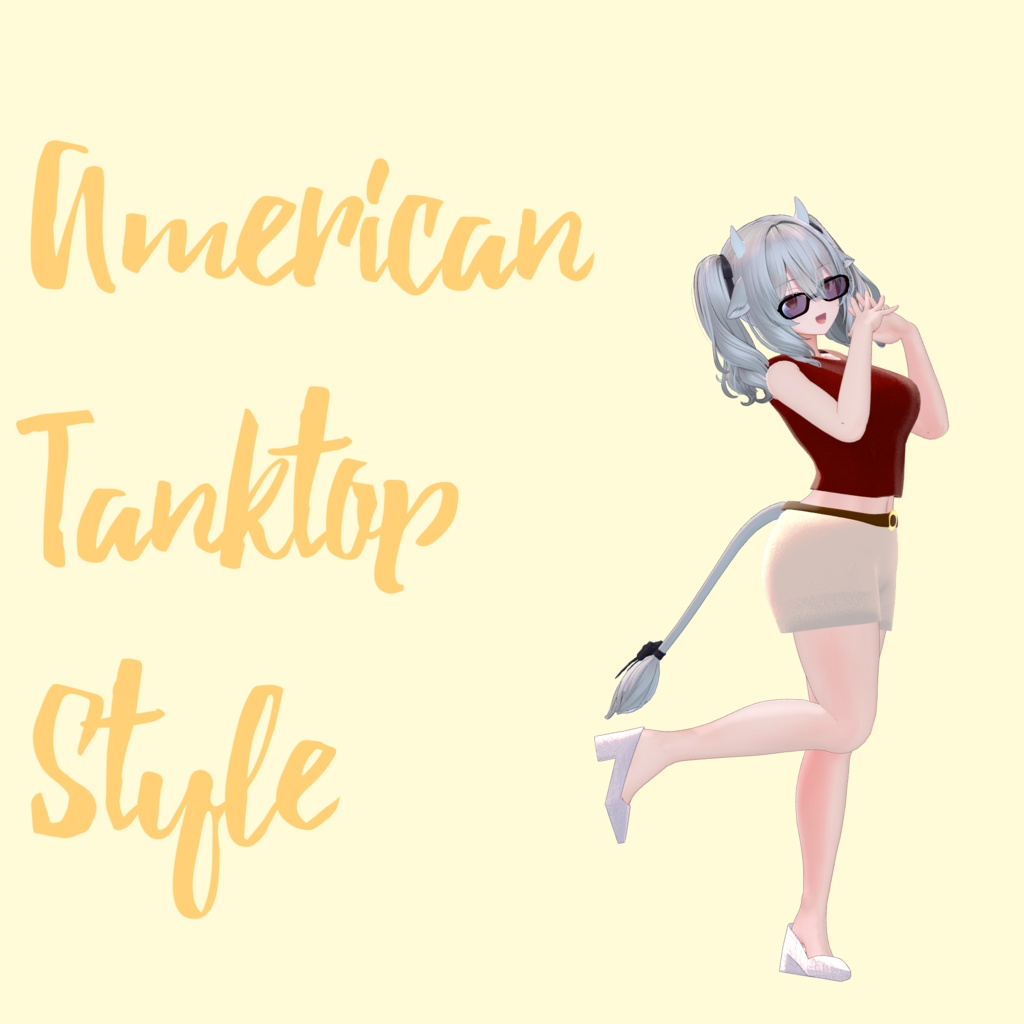 【無料】American Tank-top Style【3アバター対応衣装】