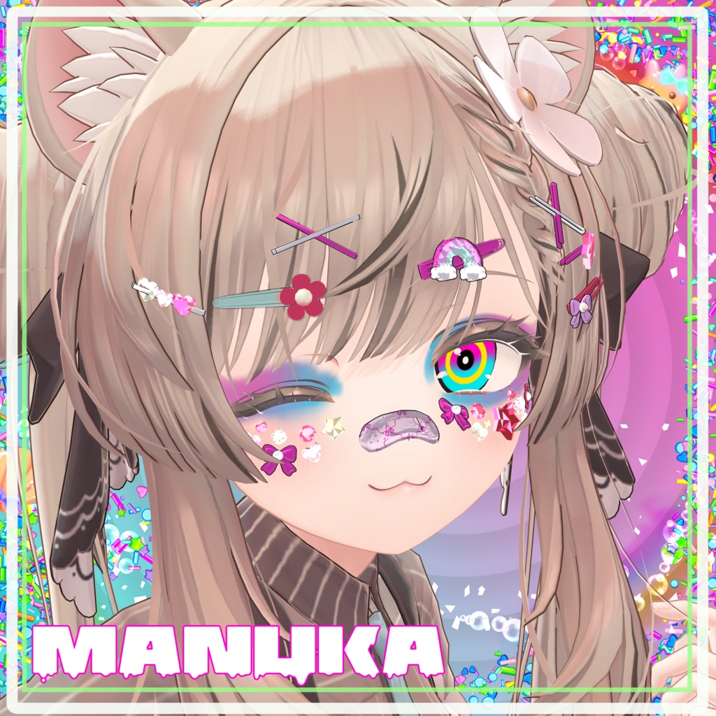 【12アバター対応テクスチャ】DECOtte!!-Eye&Make Texture-