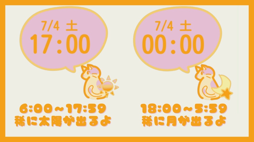ぶちねこさん時計