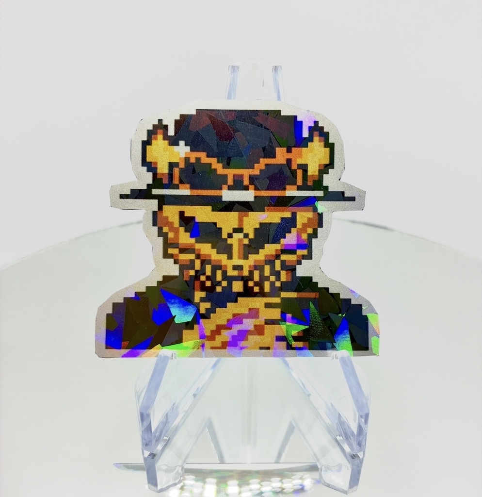 ゴールドガルルステッカー【ガルルステッカーコレクション】