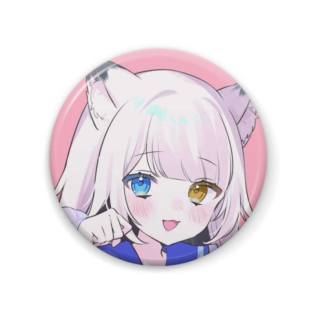 静原リコ×大神蒼輝歌みた記念缶バッチ（大神ソロVer.）