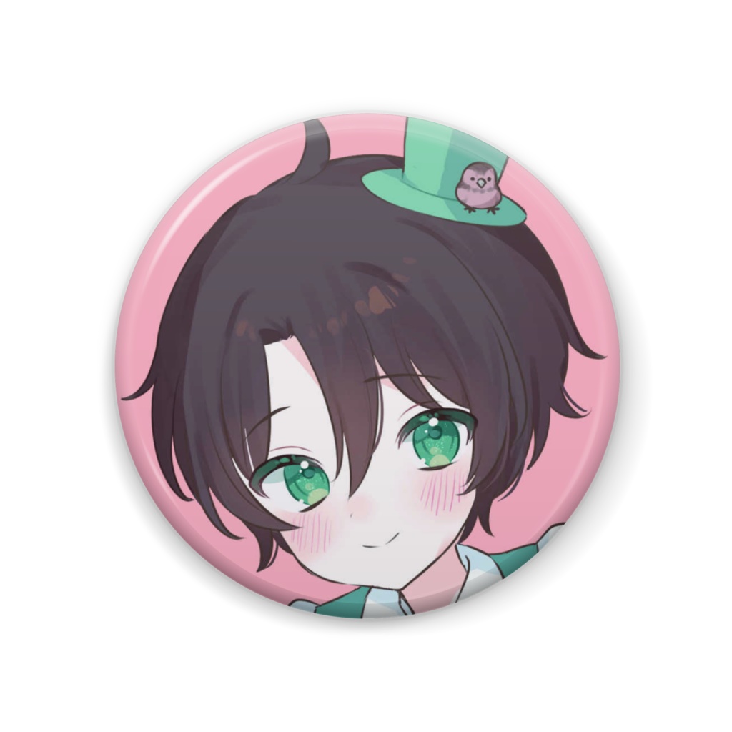 静原リコ×大神蒼輝歌みた記念缶バッチ（静原ソロVer.）