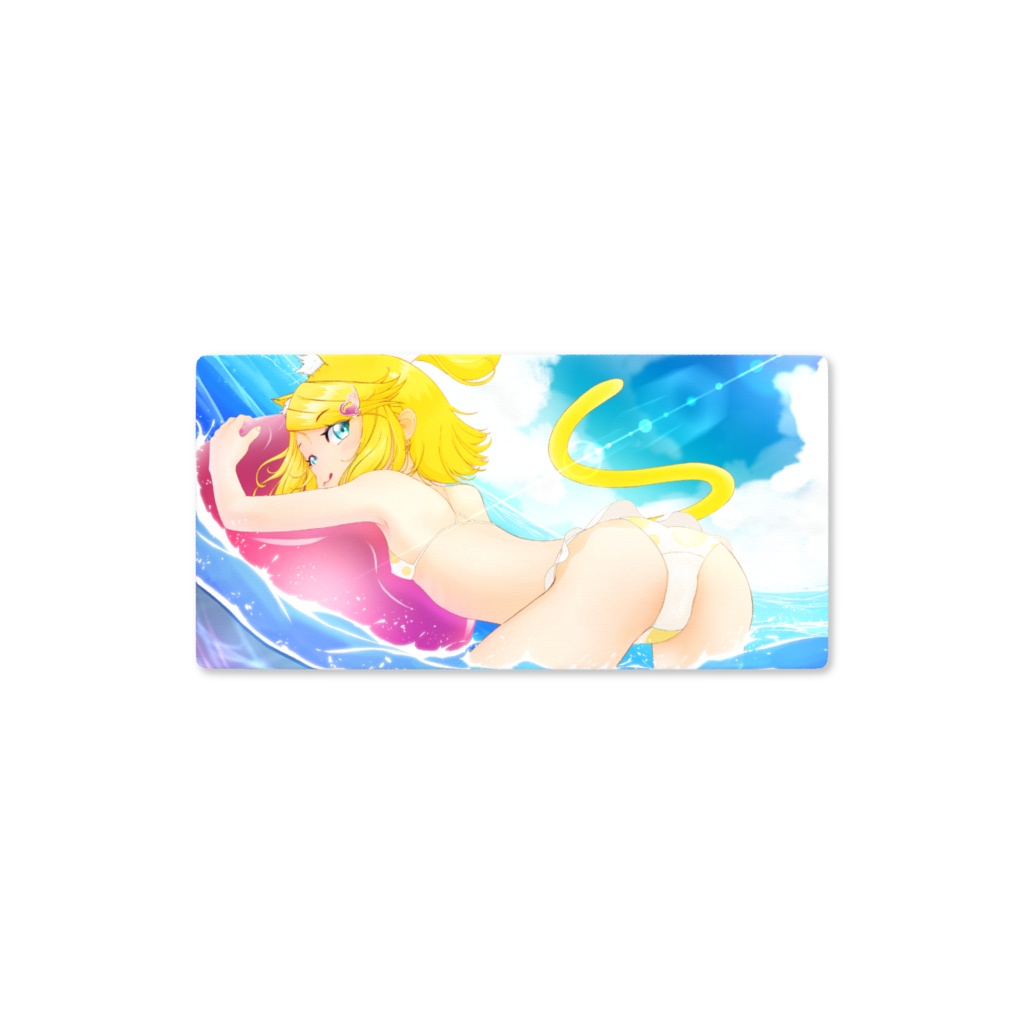 リンちゃんと海でプレイマット