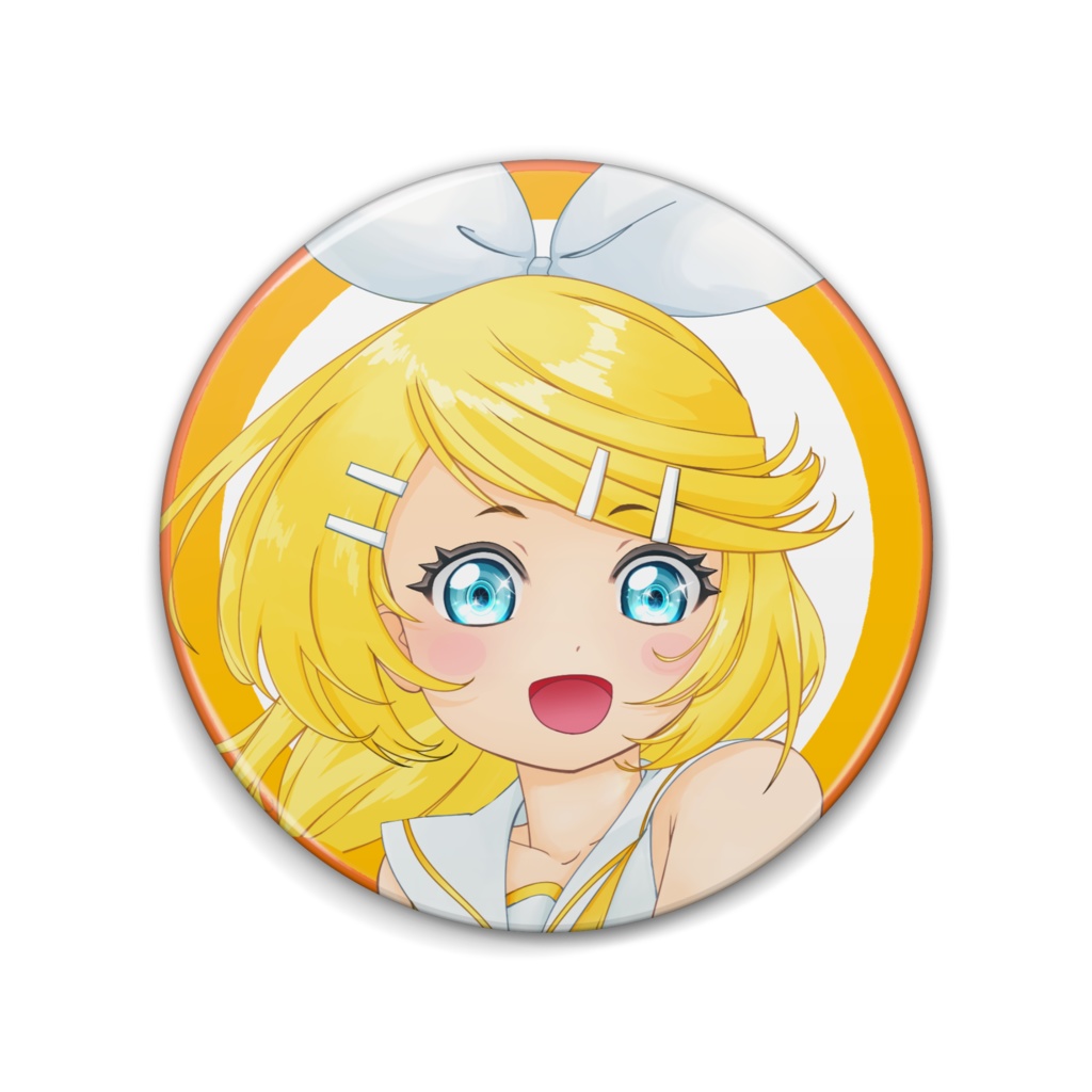 にこにこリンちゃん缶バッチ