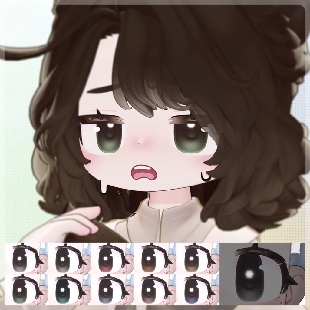 【イサナイ・Isanai】Shining eye texture(4 type+50 png)