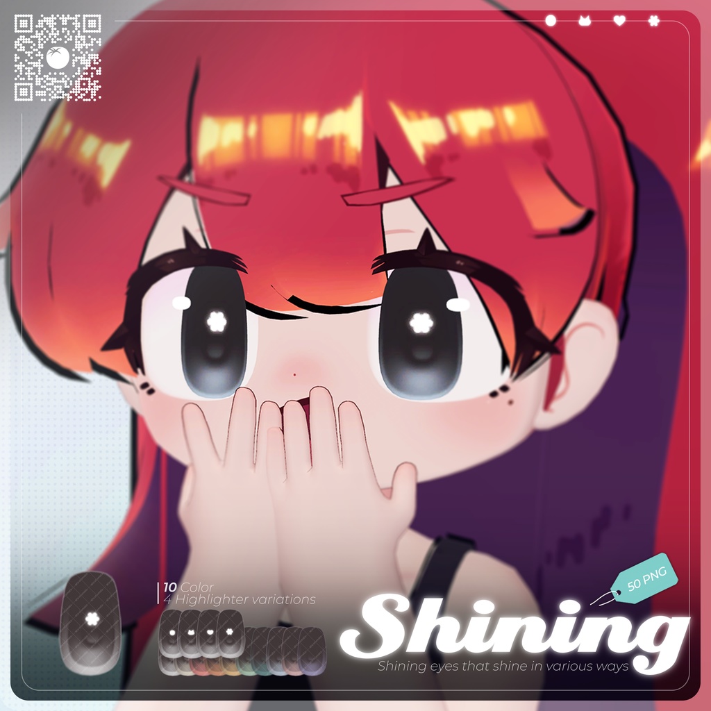 【イサナイ・Isanai】Shining eye texture(4 type+50 png)