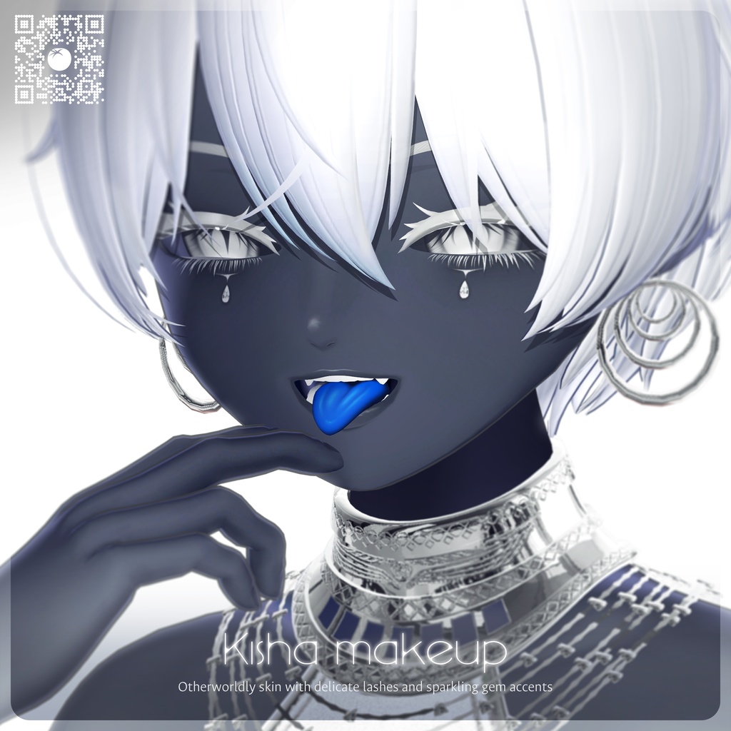 【キシャ・Kisha】Eye & tongue & makeup texture
