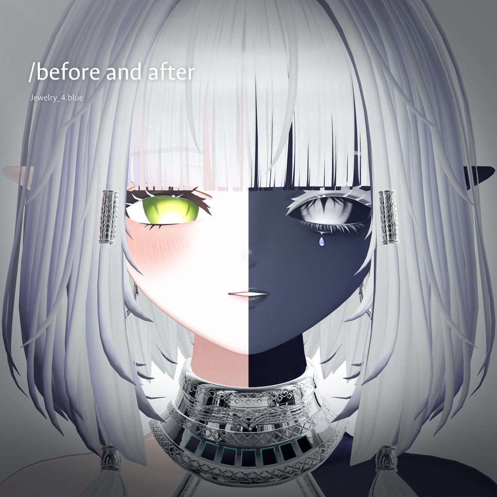 【キシャ・Kisha】Eye & tongue & makeup texture