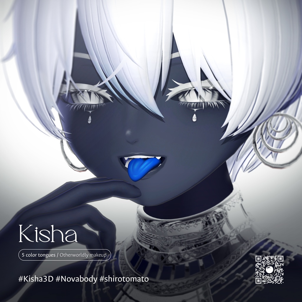 【キシャ・Kisha】Eye & tongue & makeup texture