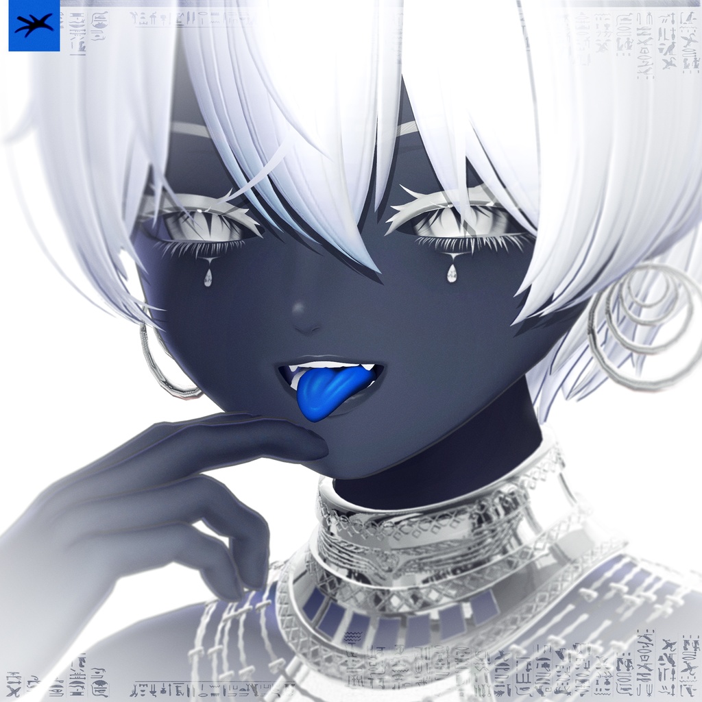 【キシャ・Kisha】Eye & tongue & makeup texture