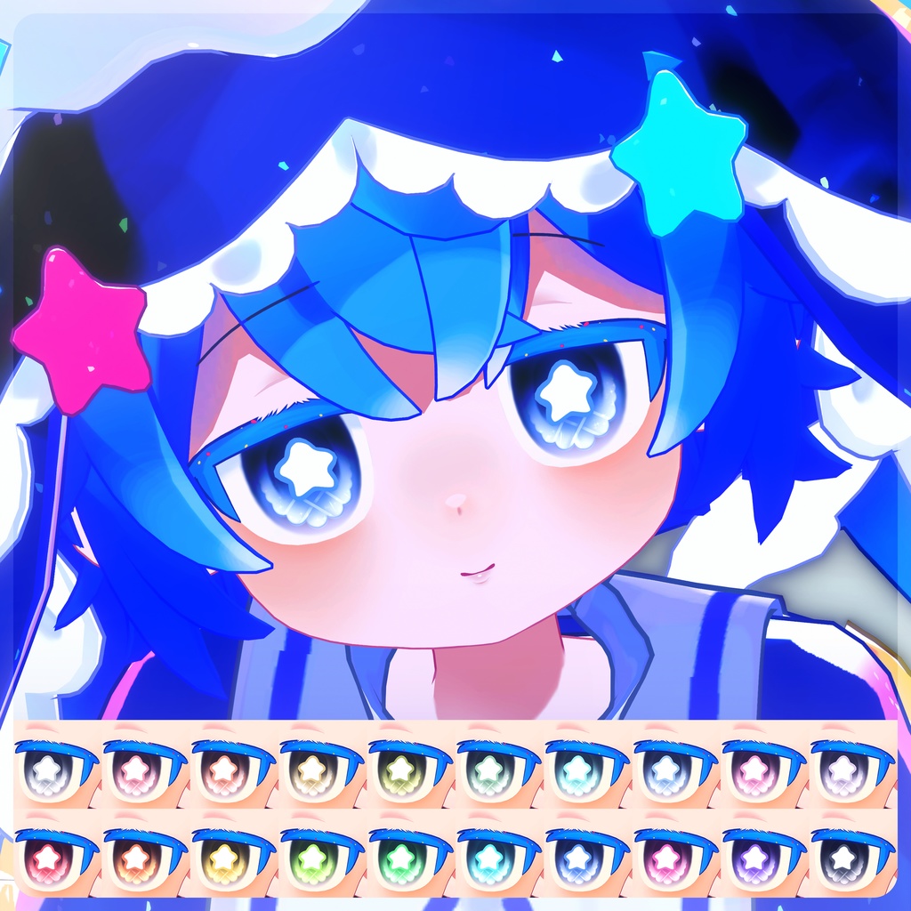 【3 Avatars 対応】Melon eye texture (20 Color)