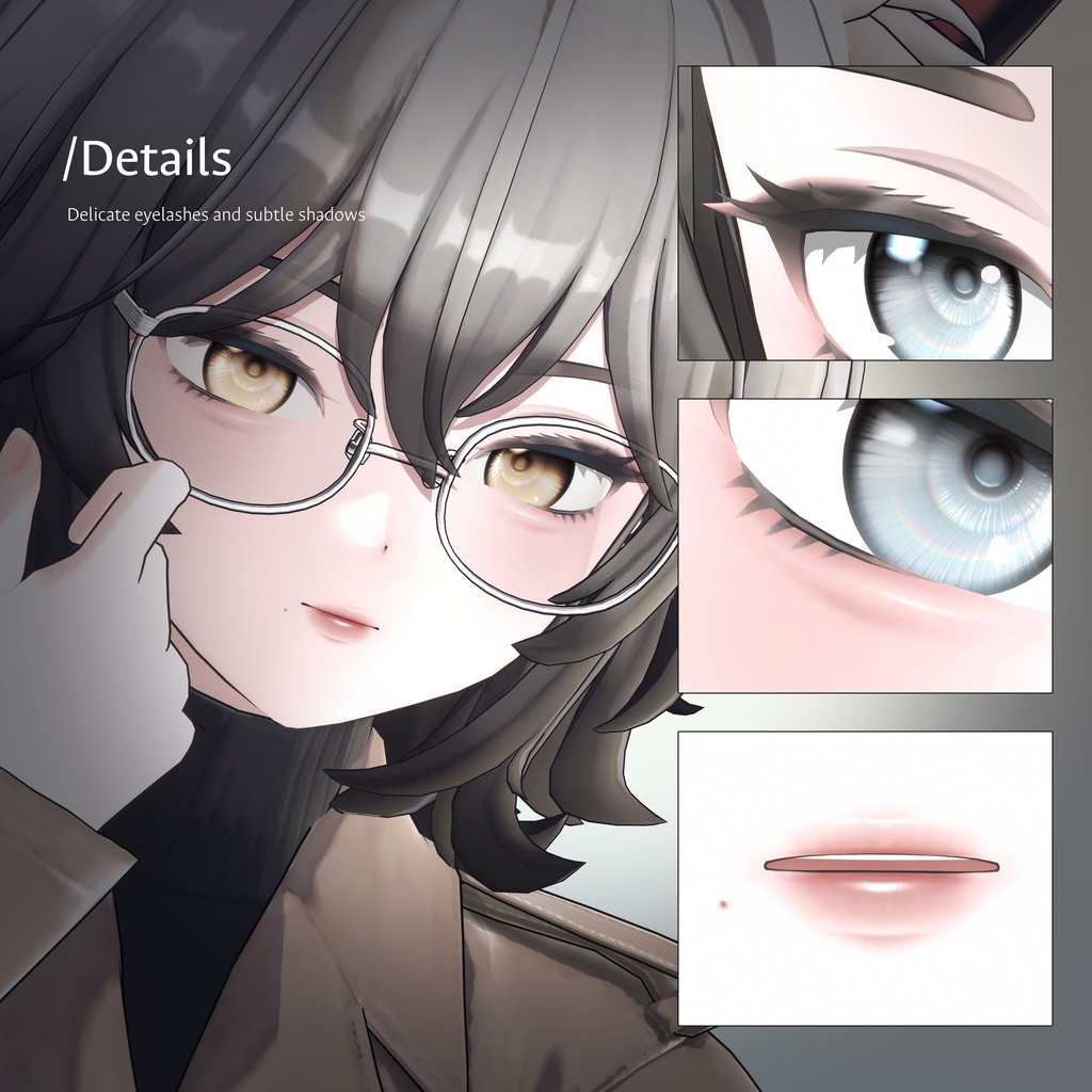 【ヒビキ・HIBIKI】Hazel makeup texture