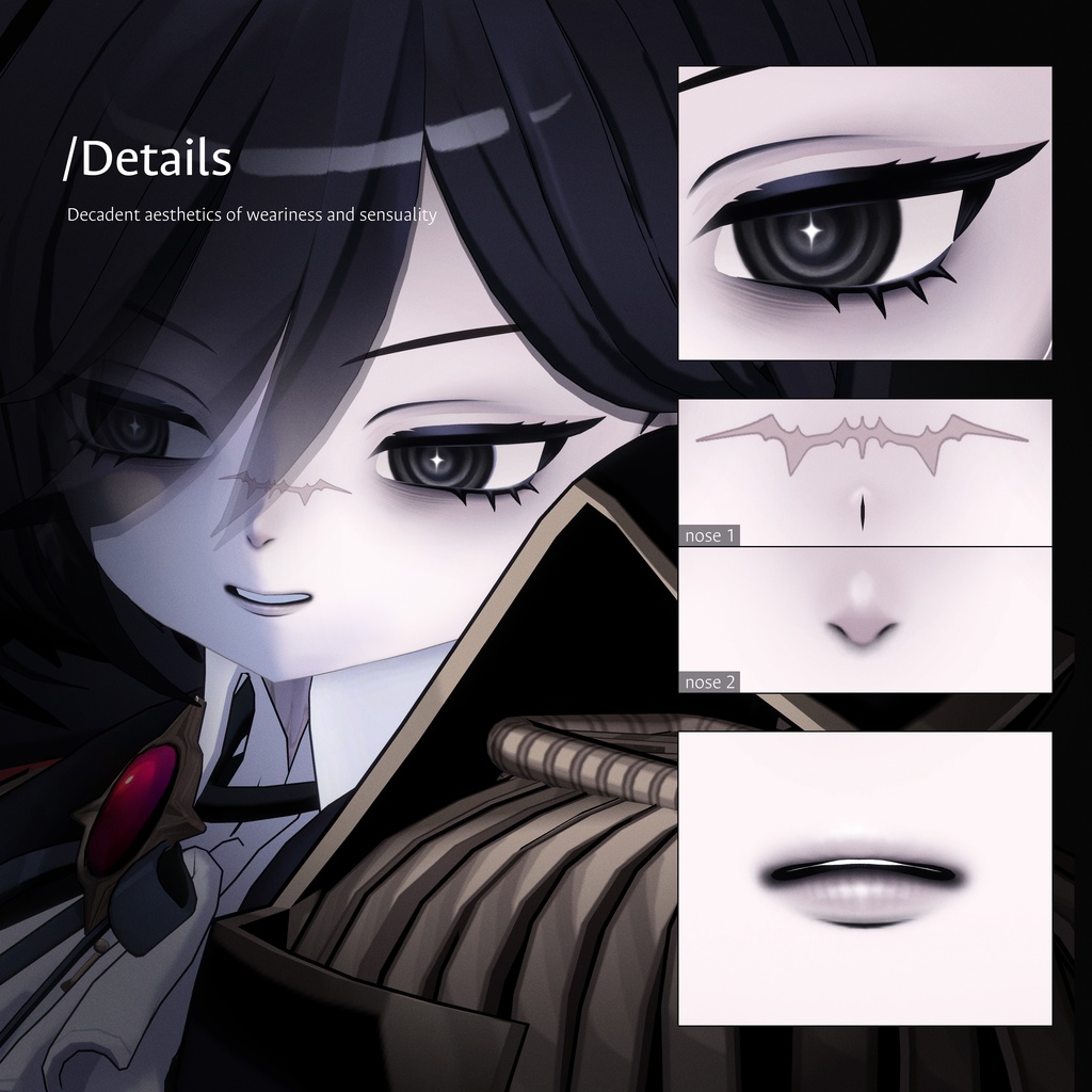 【ネハイル・Nehail】Noir eye makeup texture