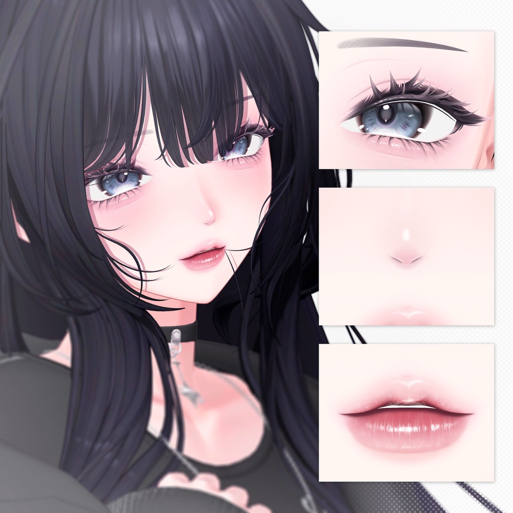 【海咲・Misaki】Glossy makeup texture