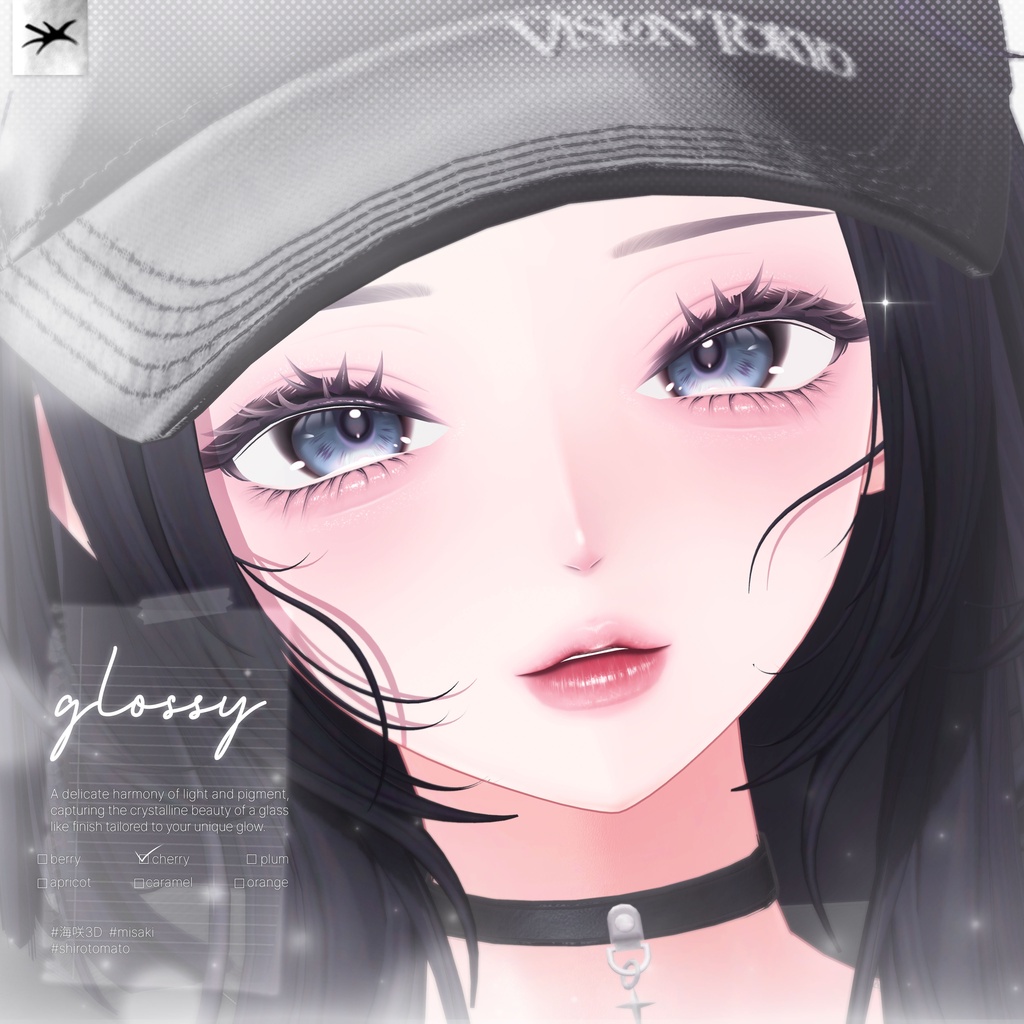 【海咲・Misaki】Glossy makeup texture