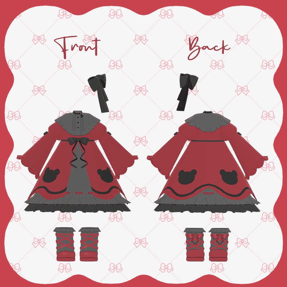 🎀SALE🎀【まめふれんず/ひかるん/リュミィ対応】🧸୨୧kuma teatime୨୧🧸