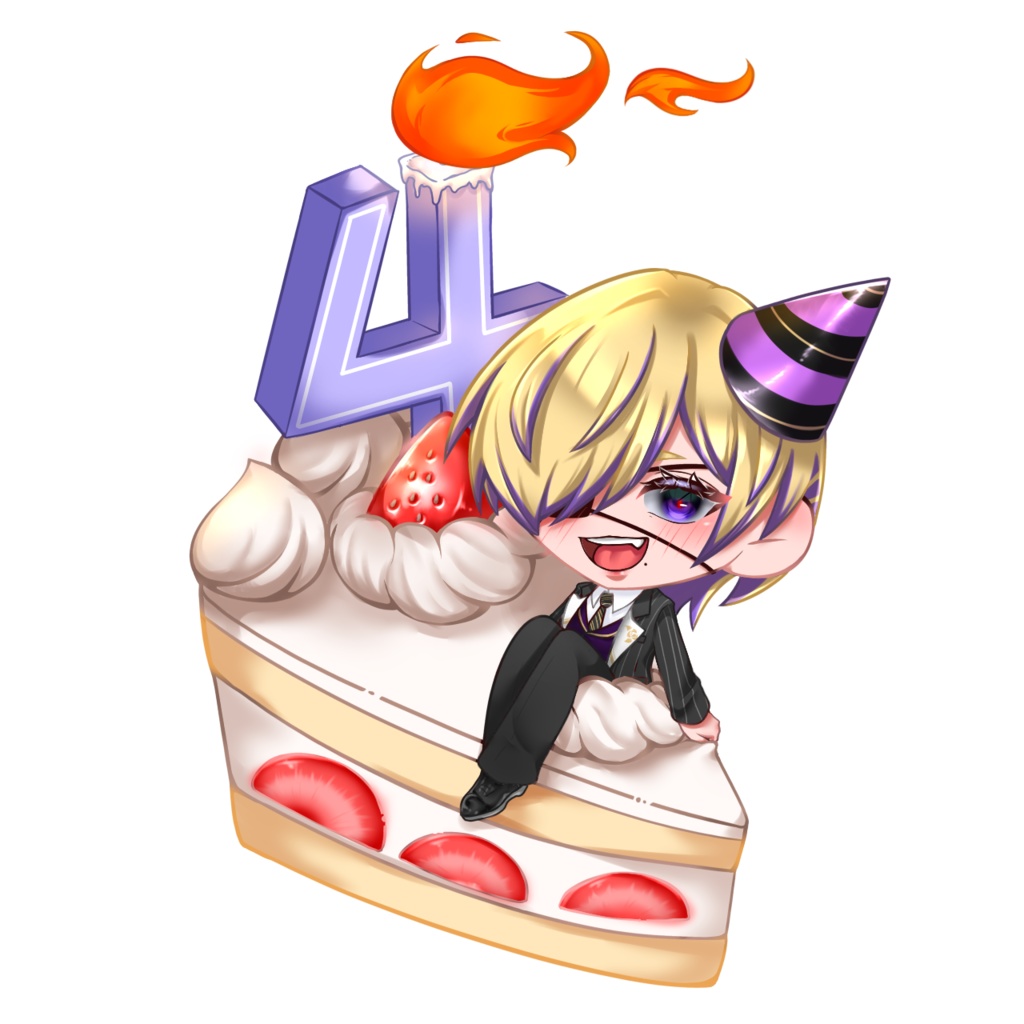 -流星群光-4周年記念アクリルキーホルダー ホログラムVer.