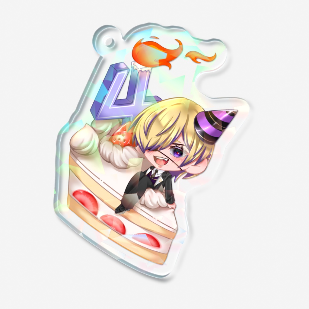 -流星群光-4周年記念アクリルキーホルダー ホログラムVer.