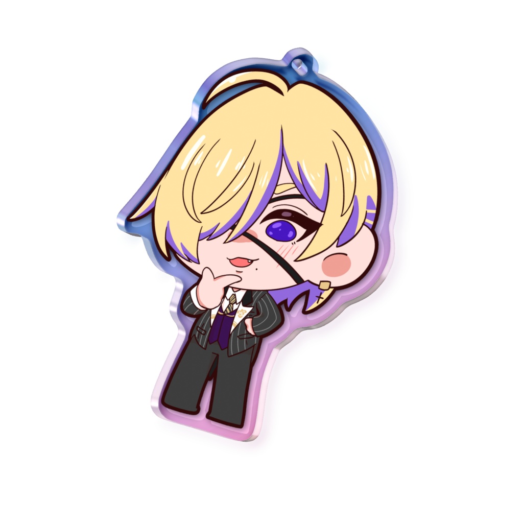 【流星群光】4th Anniversary オーロラアクリルキーホルダー