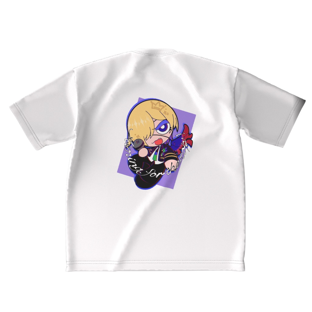 【流星群 光】カートゥーン風イラスト ビッグシルエットTシャツ