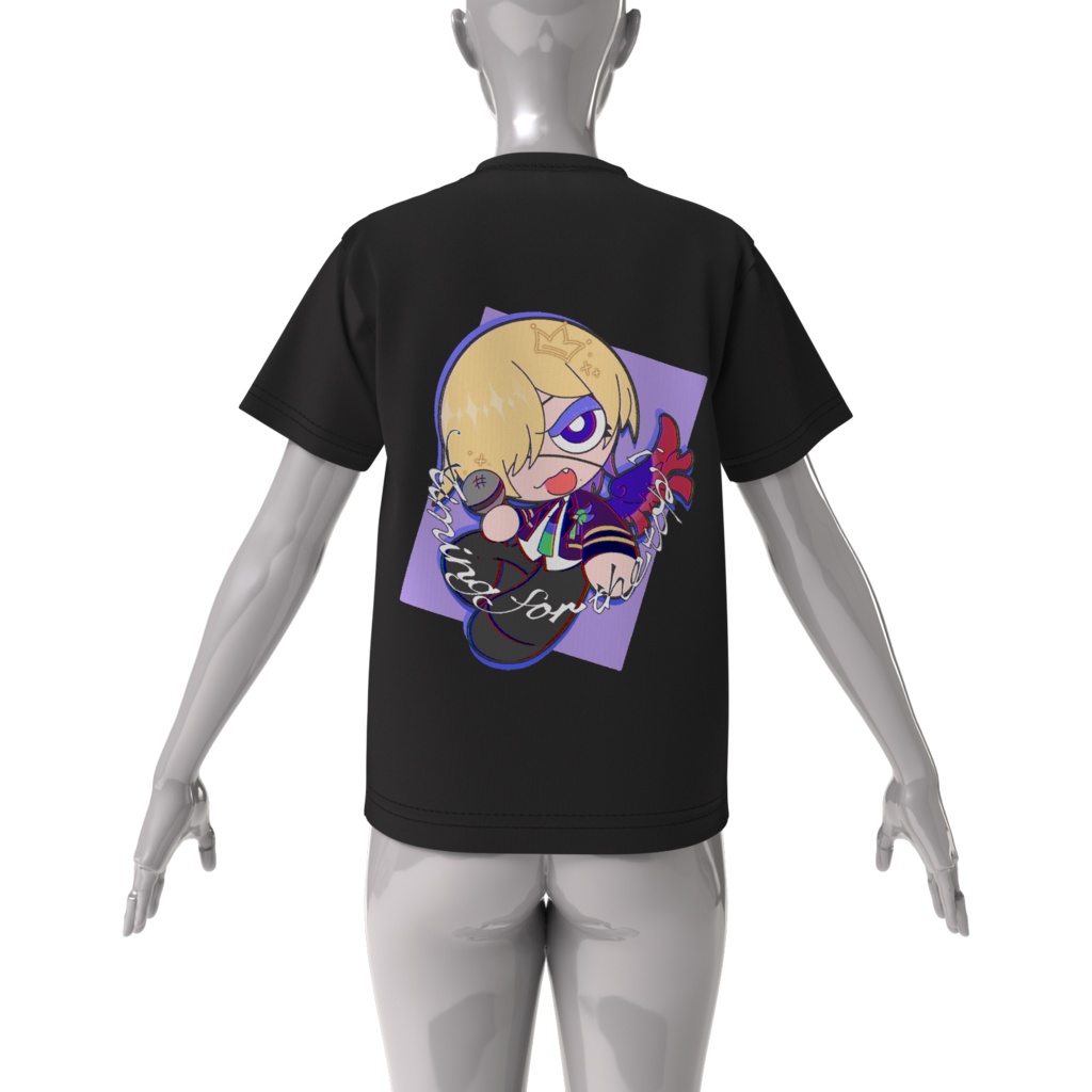 【流星群 光】カートゥーン風イラスト ビッグシルエットTシャツ