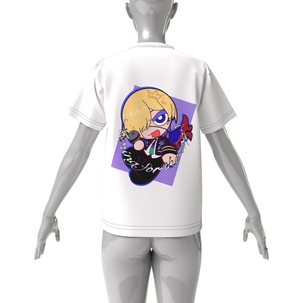 【流星群 光】カートゥーン風イラスト ビッグシルエットTシャツ