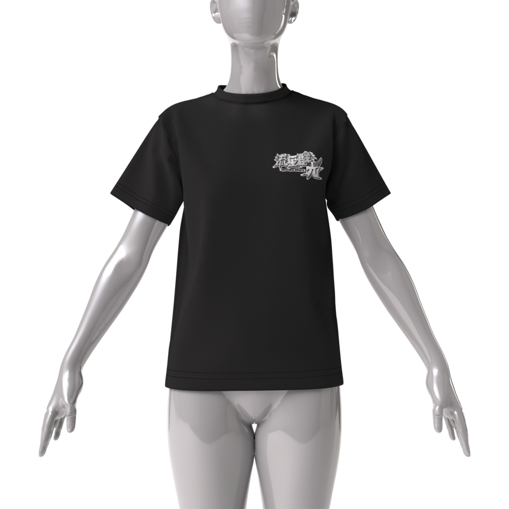 【流星群 光】カートゥーン風イラスト ビッグシルエットTシャツ