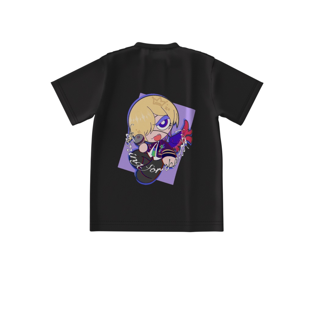 【流星群 光】カートゥーン風イラスト ビッグシルエットTシャツ