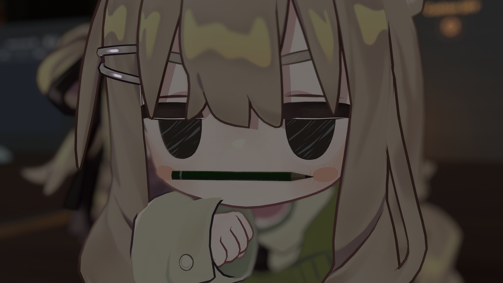 【VRC想定アバター向け】ちょこっとえんぴつ! / キプフェル対応